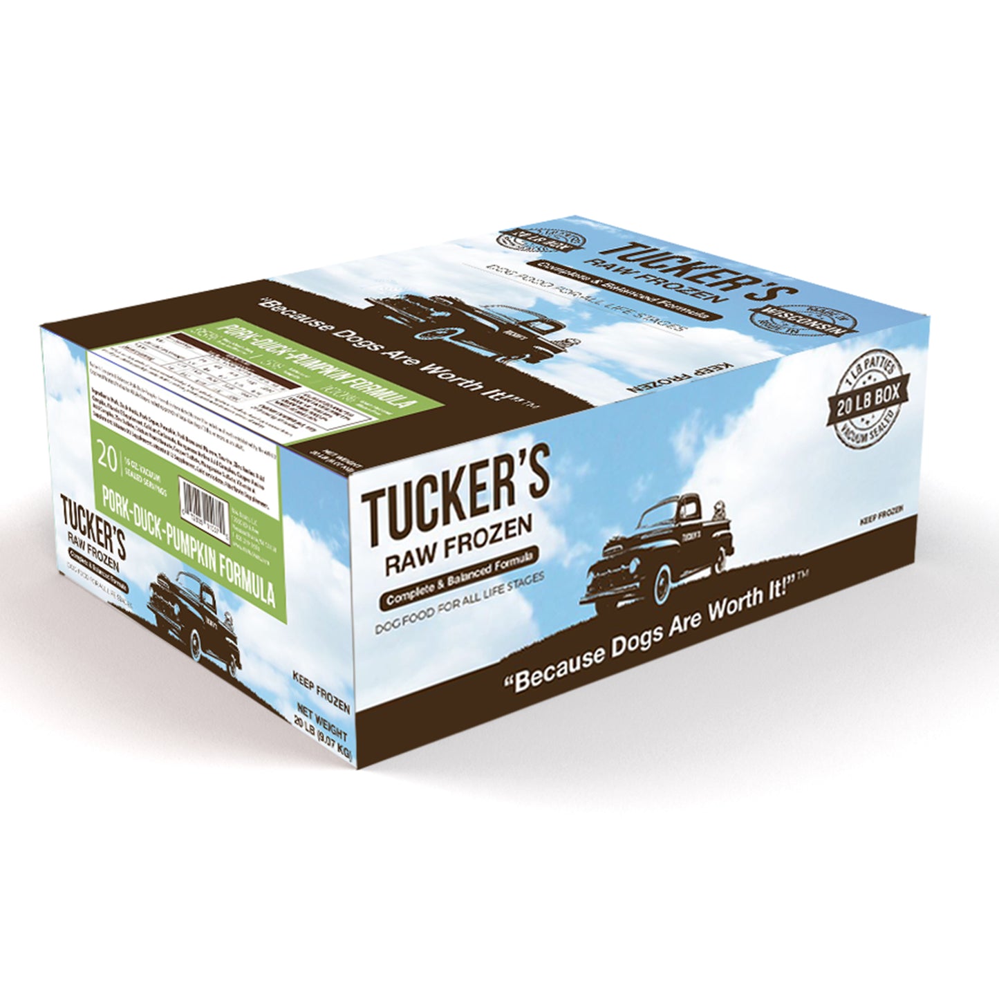 Tucker’s🐶Raw Frozen Diets Pork & Duck-Pumpkin