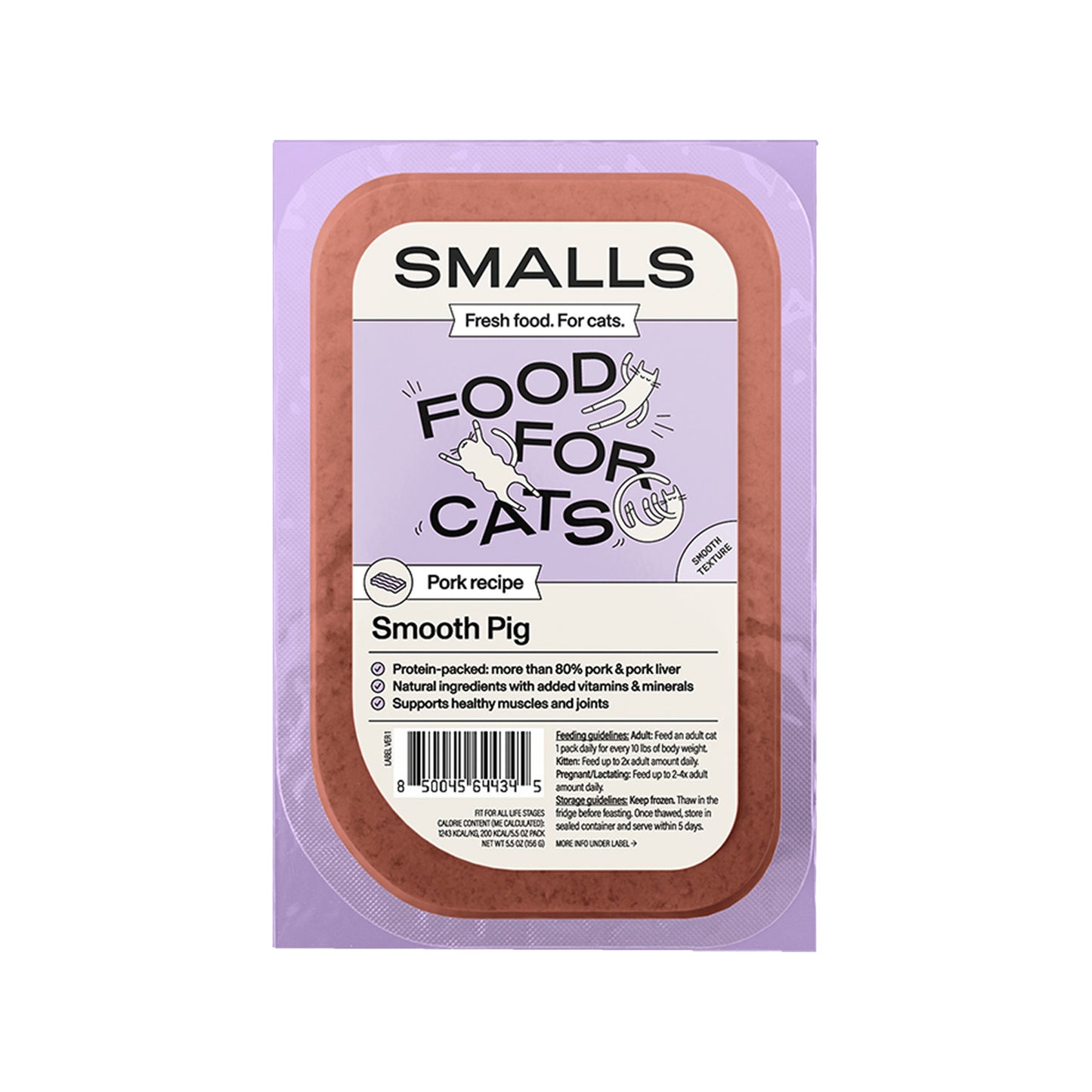 Smalls🐱Frozen Gently Cooked Smooth Pate - Pork Recipe 5.5oz