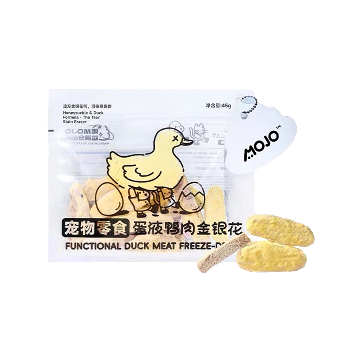 MOJO🐱🐶Freeze Dried Egg Yolk Coated Duck & Honeysuckle 45g