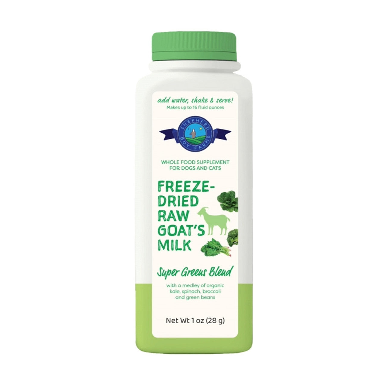 Shepherd Boy Farms🐱🐶Freeze-Dried Raw Goat's Milk - Super Greens Blend