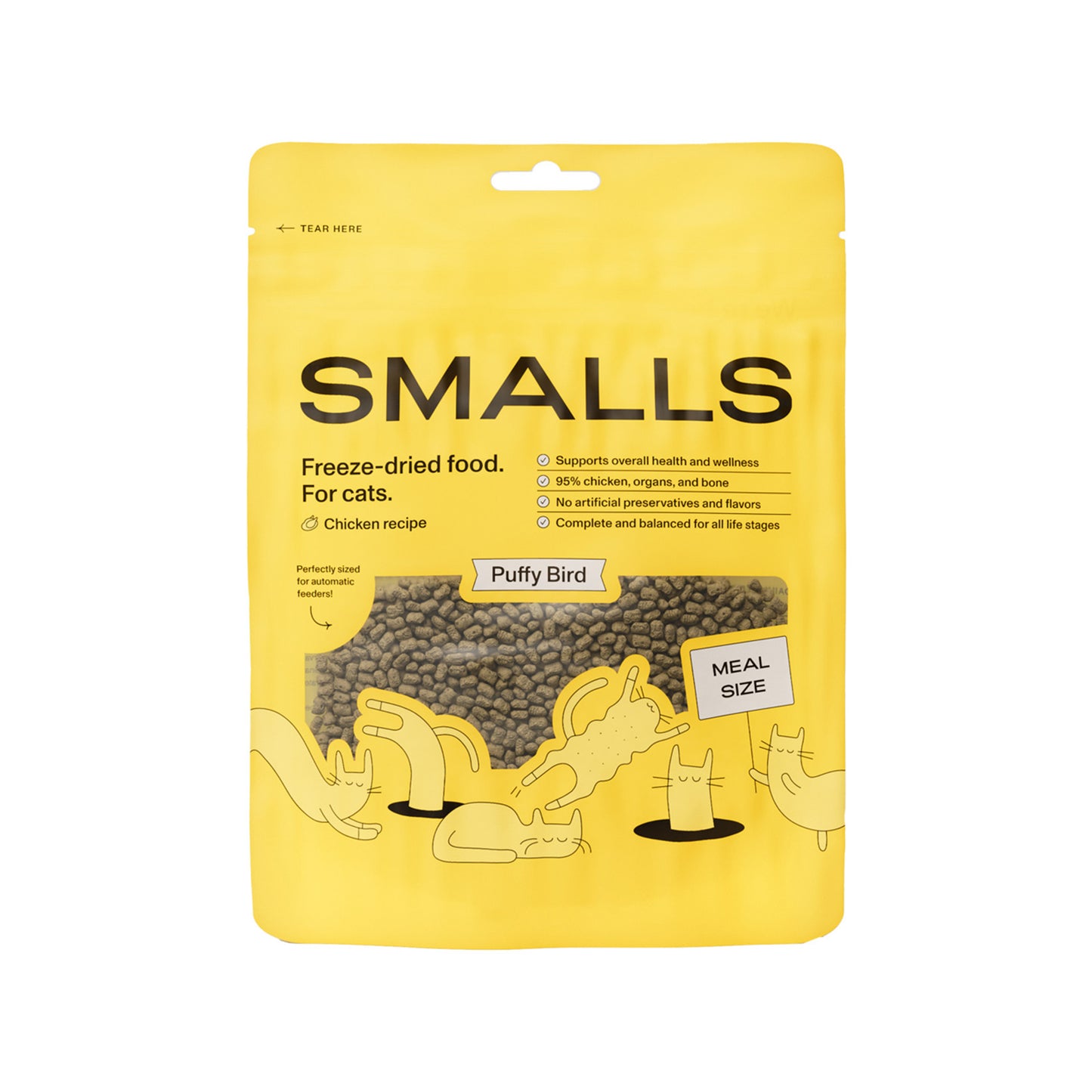 Smalls🐱Freeze Dried Food Puffy Bird Chicken 8oz