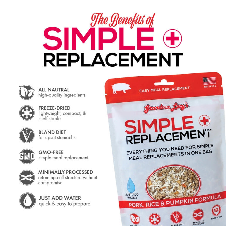 Grandma Lucy‘s🐱🐶Freeze Dried Simple Replacement Anti-Diarrhea - Pork 7oz