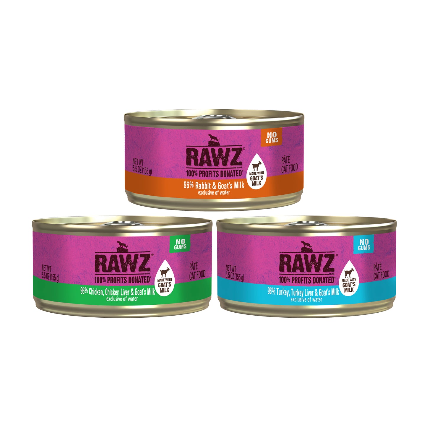 Rawz🐱96% Pate With Goat's Milk Wet Food