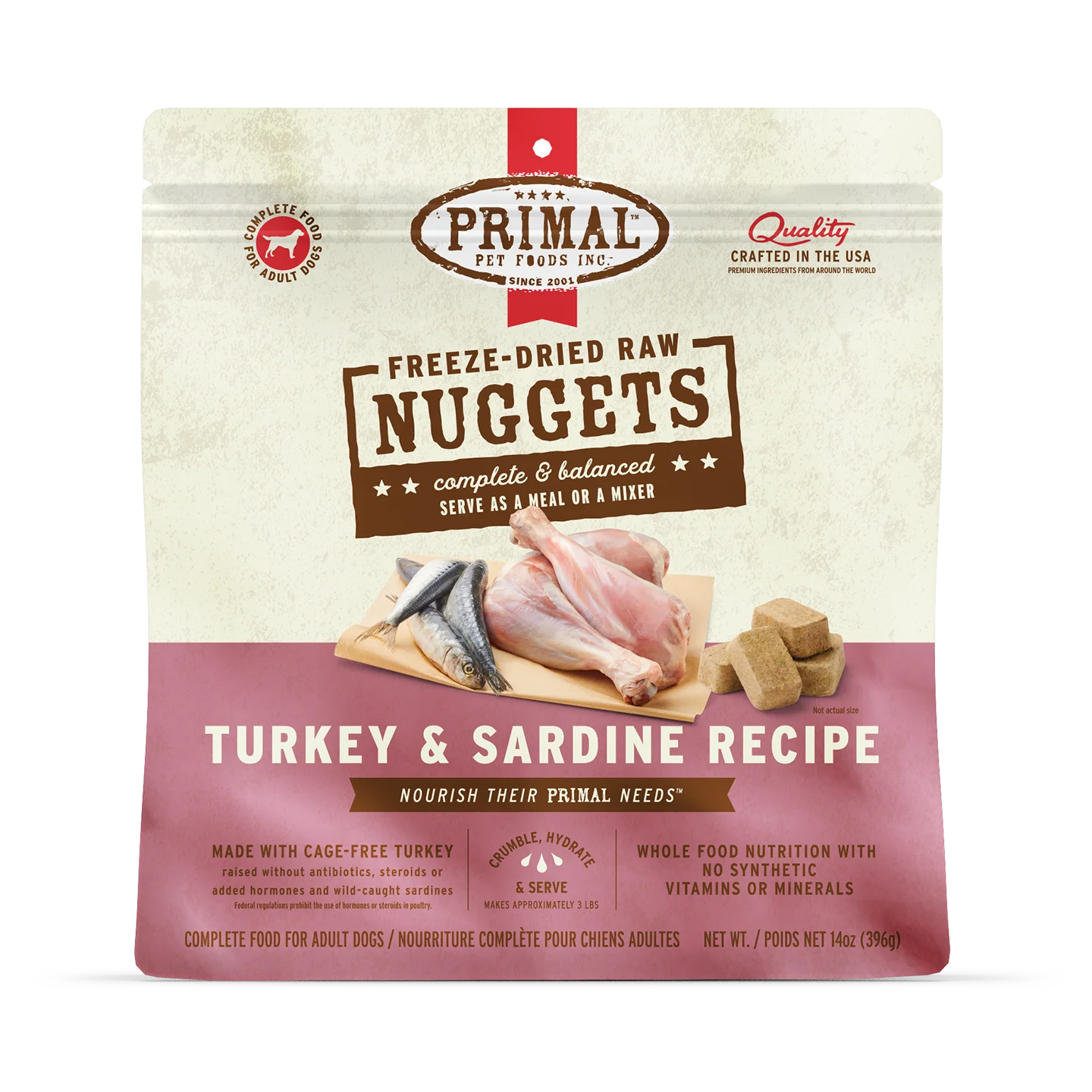 Primal🐶Freeze Dried Raw Nuggets 14oz