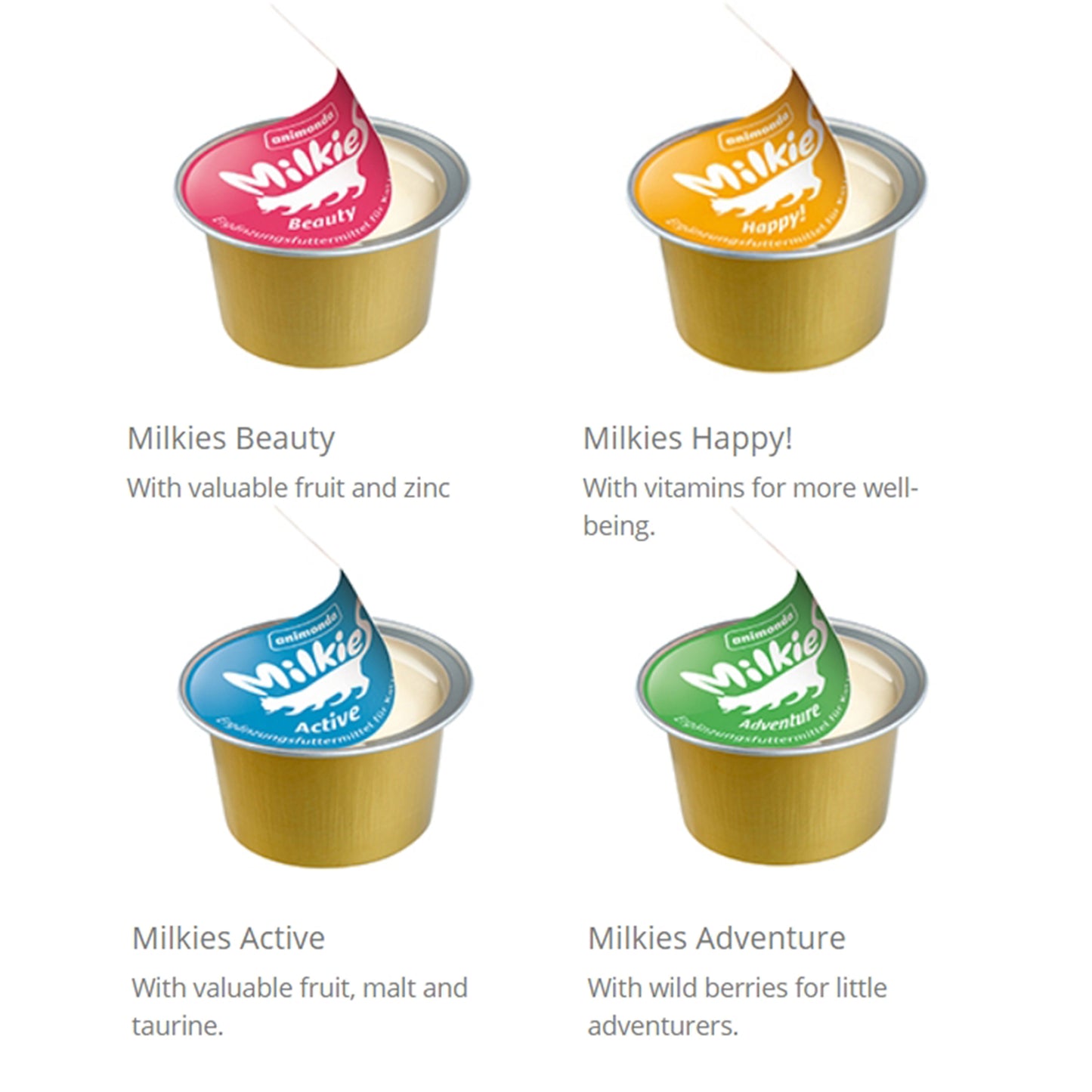 Animonda🐱Milkies Cup Milk in Portions Mix Selection