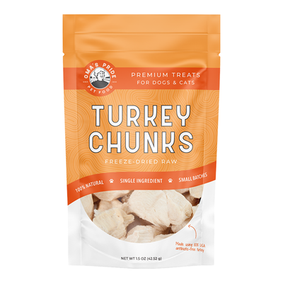 Oma's Pride🐱🐶Freeze Dried Turkey Treats 1.5oz