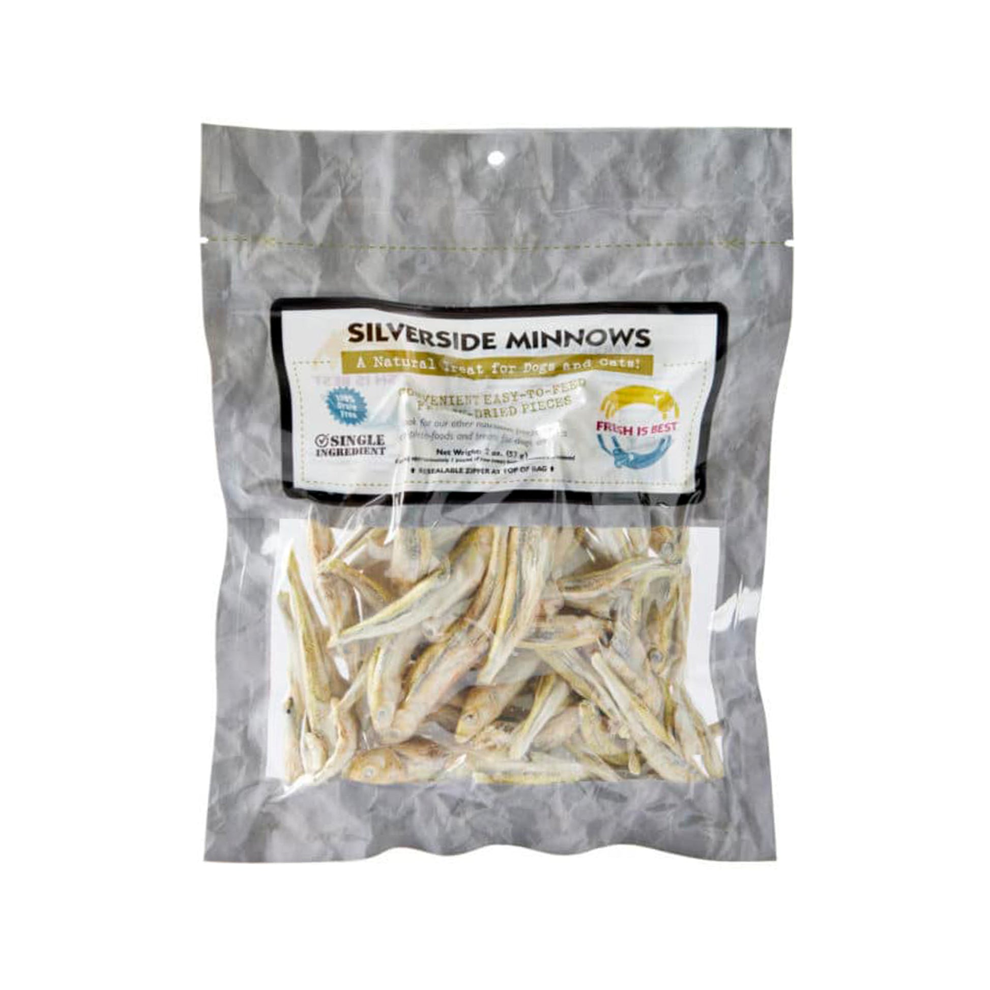 Fresh Is Best🐱🐶Freeze Dried Silverside Minnows 2oz