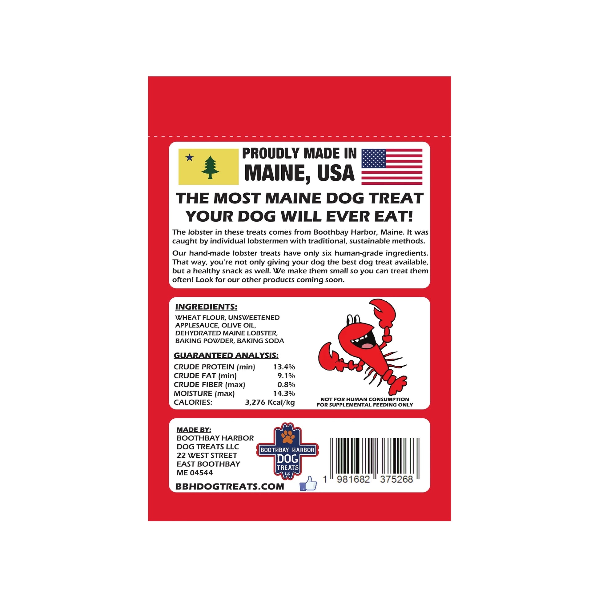 Boothbay Harbor🐶Real Maine Lobster Lil Nugs Treats 3oz