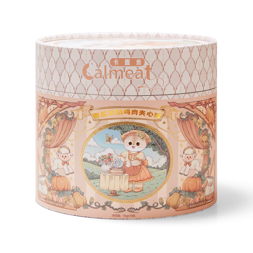 Calmeat🐱🐶Freeze Dried Milk Ball - Pumpkin & Goat Milk Core 100g