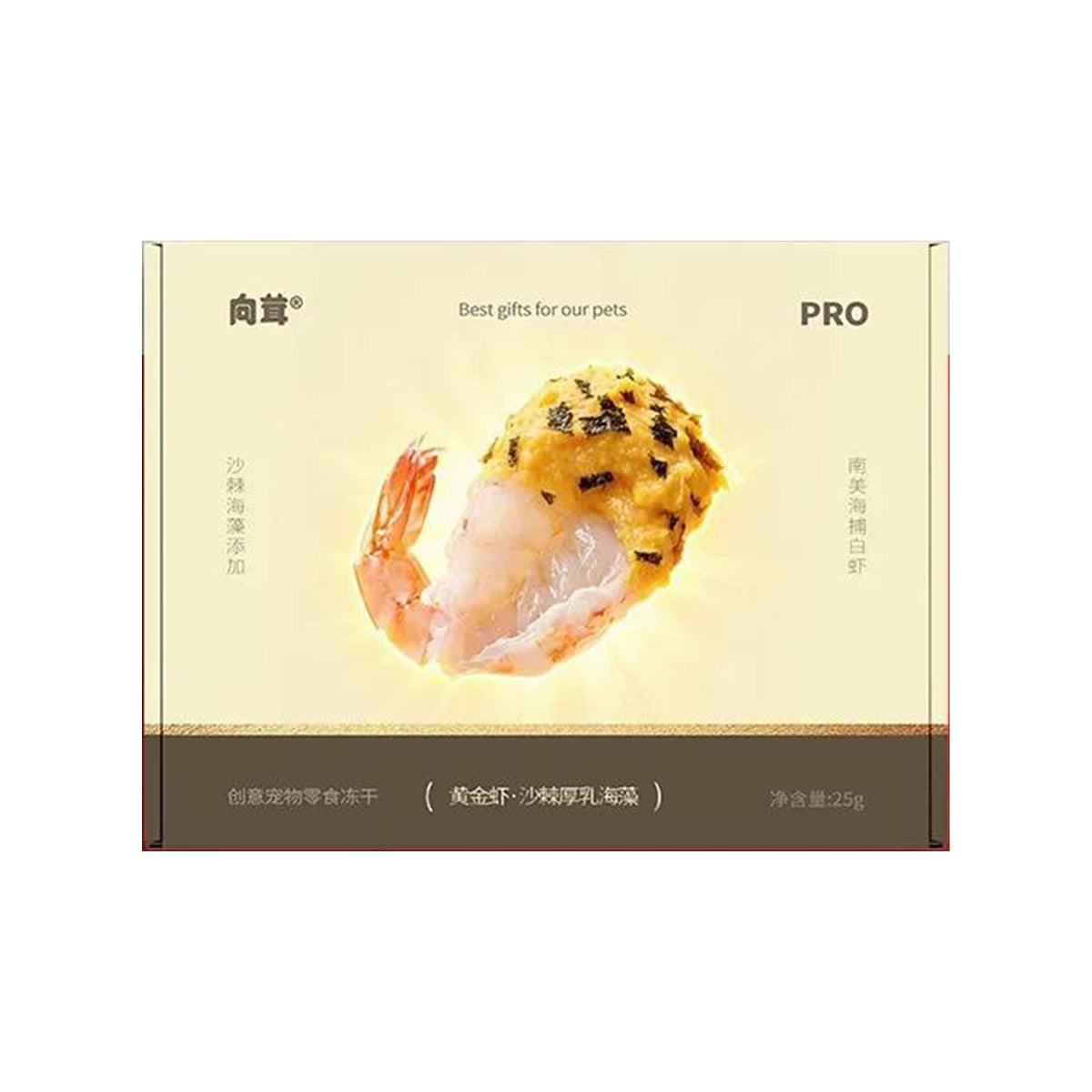 Toroopet🐱Freeze Dried Creamy Sea Buckthorn Seaweed & Golden Shrimp 25g