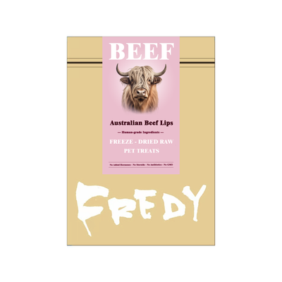 Fredy🐱🐶Freeze Dried Australian Beef Lips 2.8oz