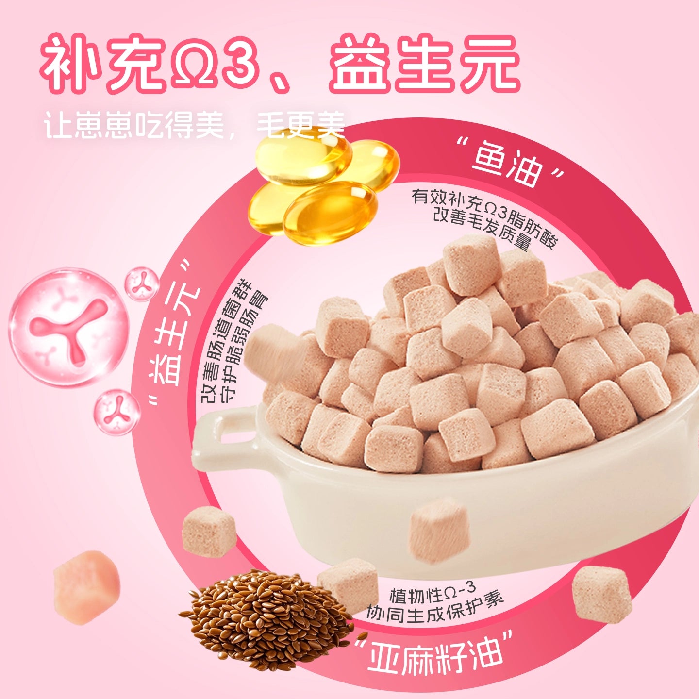 Ranova🐱🐶Sanrio Co-Branding Freeze Dried Complete Meal Strawberry Chicken 100g