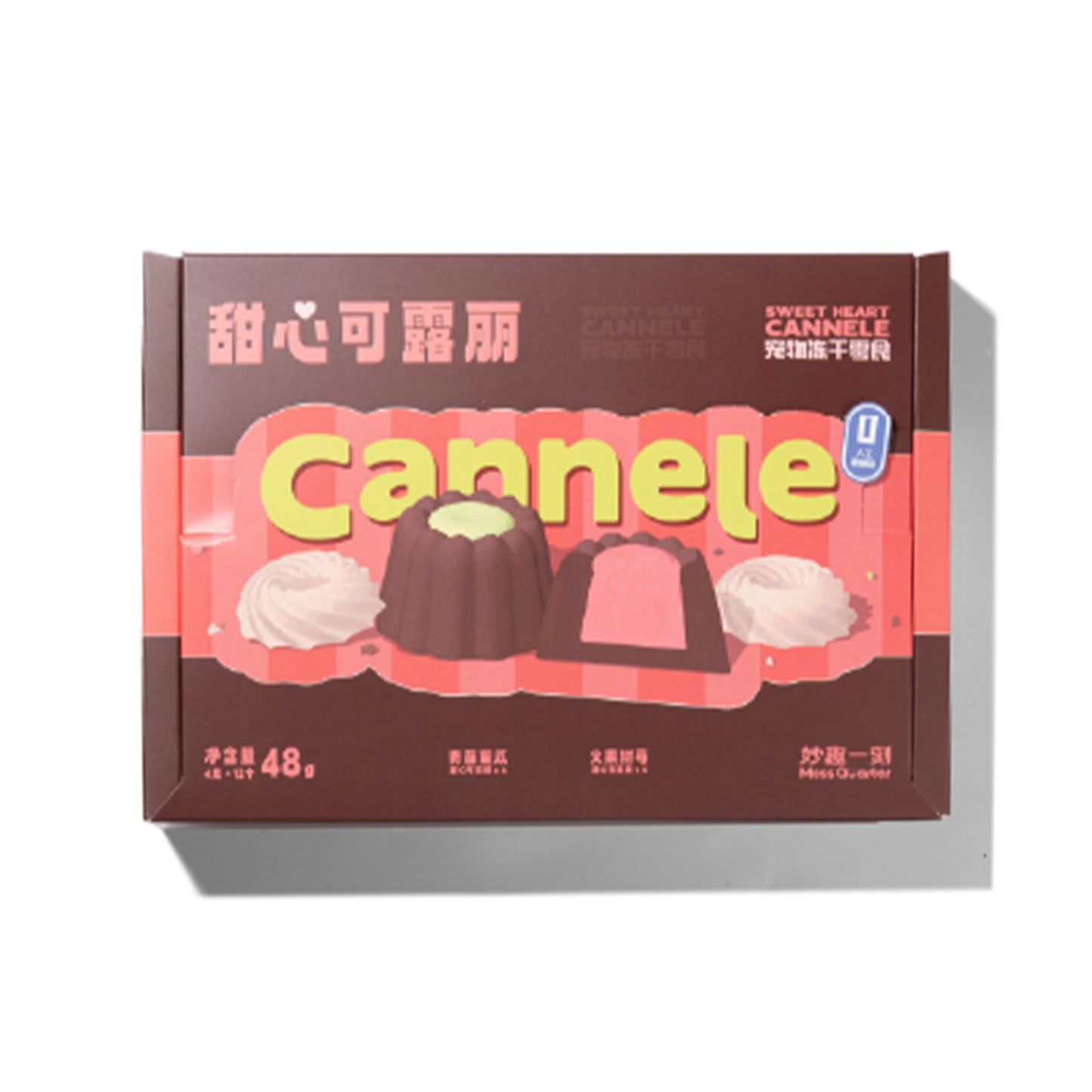 MessQuarter🐱🐶Freeze Dried Dessert Sweet Heart Canelé 12pc