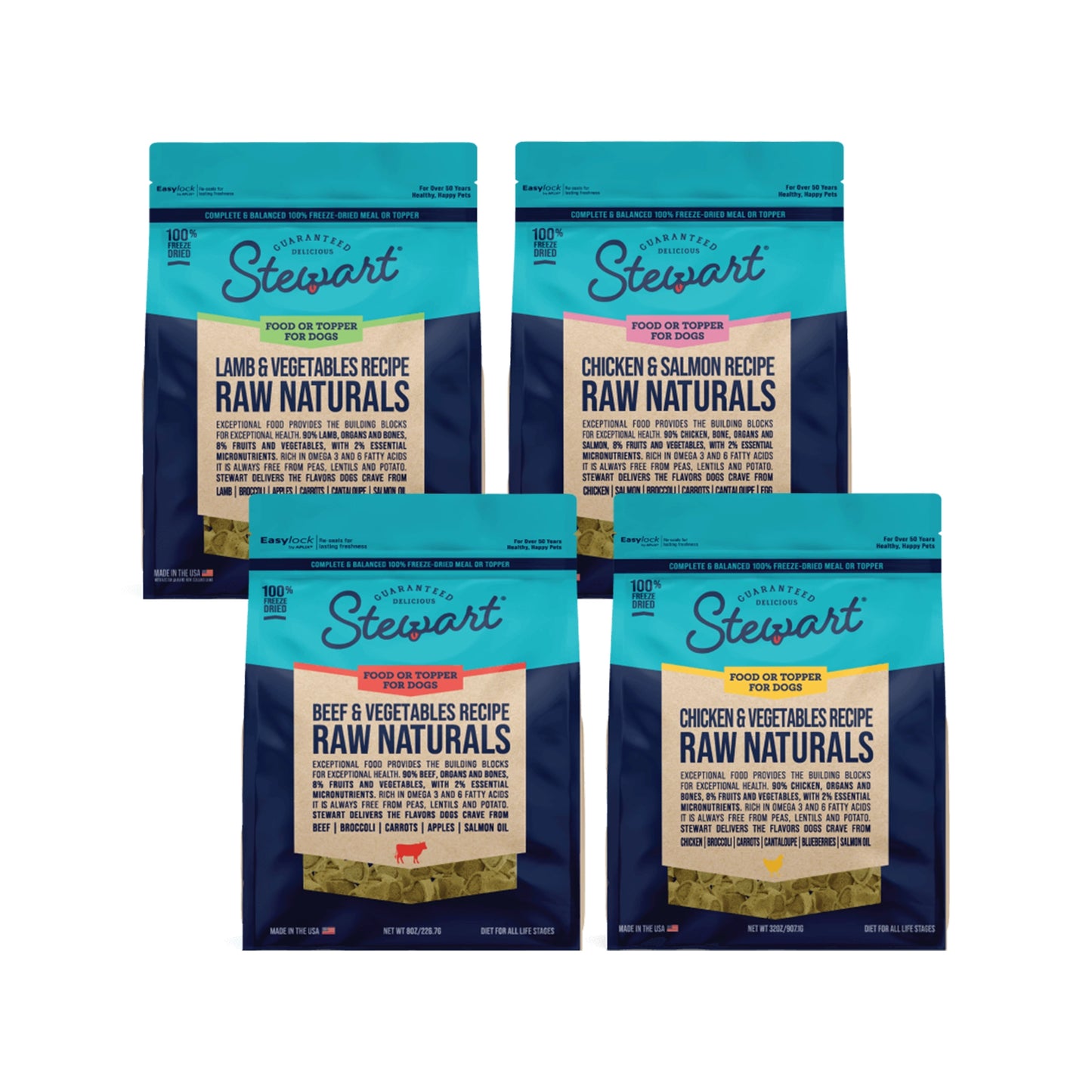 Stewart🐶Raw Naturals Limited Lil Heart Freeze-Dried Dog Food 8oz
