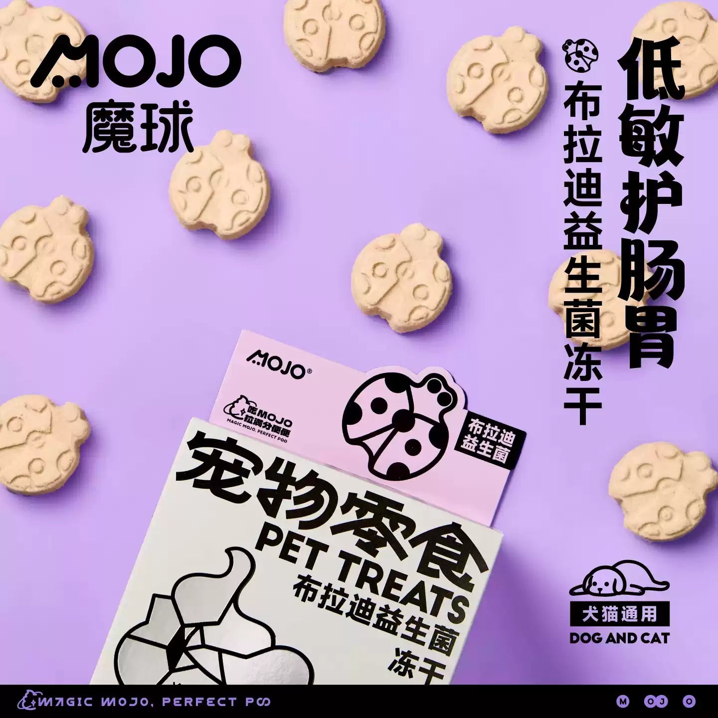 MOJO🐱🐶Freeze Dried S.Boulardii Insect & Yam Pumpkin 56g