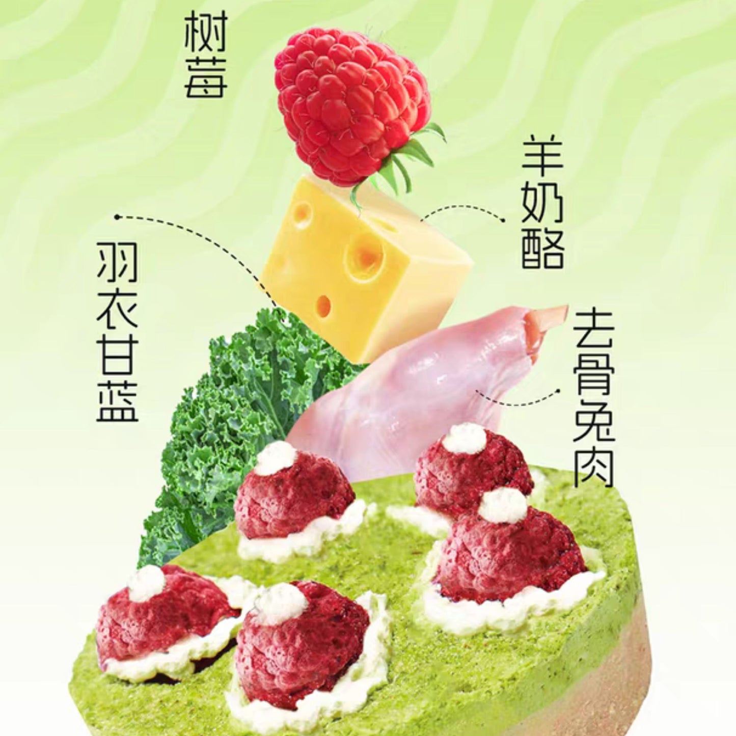 Rabbitoto🐱🐶Freeze Dried Tiramisu Cheese & Raspberry 20g