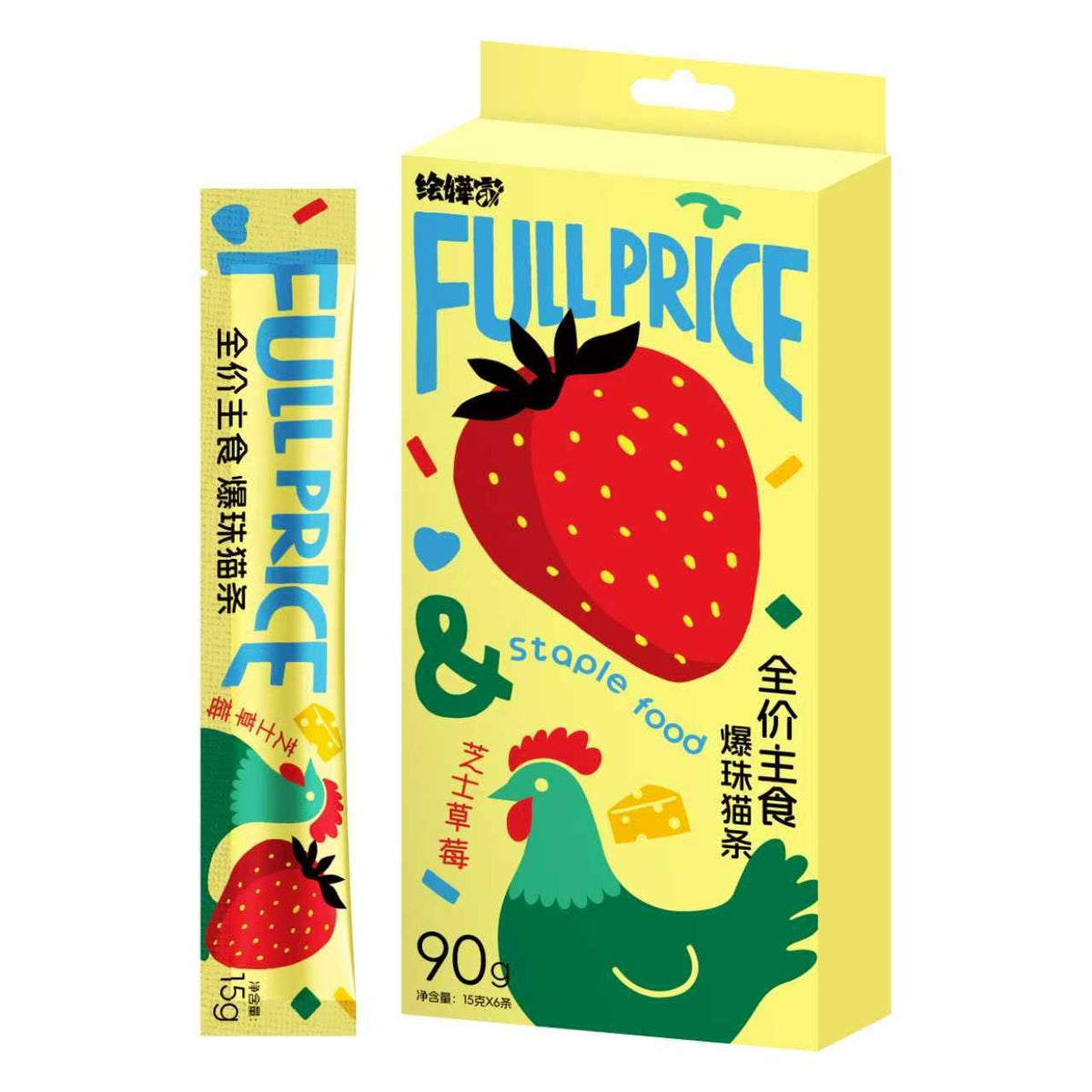 HHJ🐱Popping Boba Staple Food Churu 15g*6