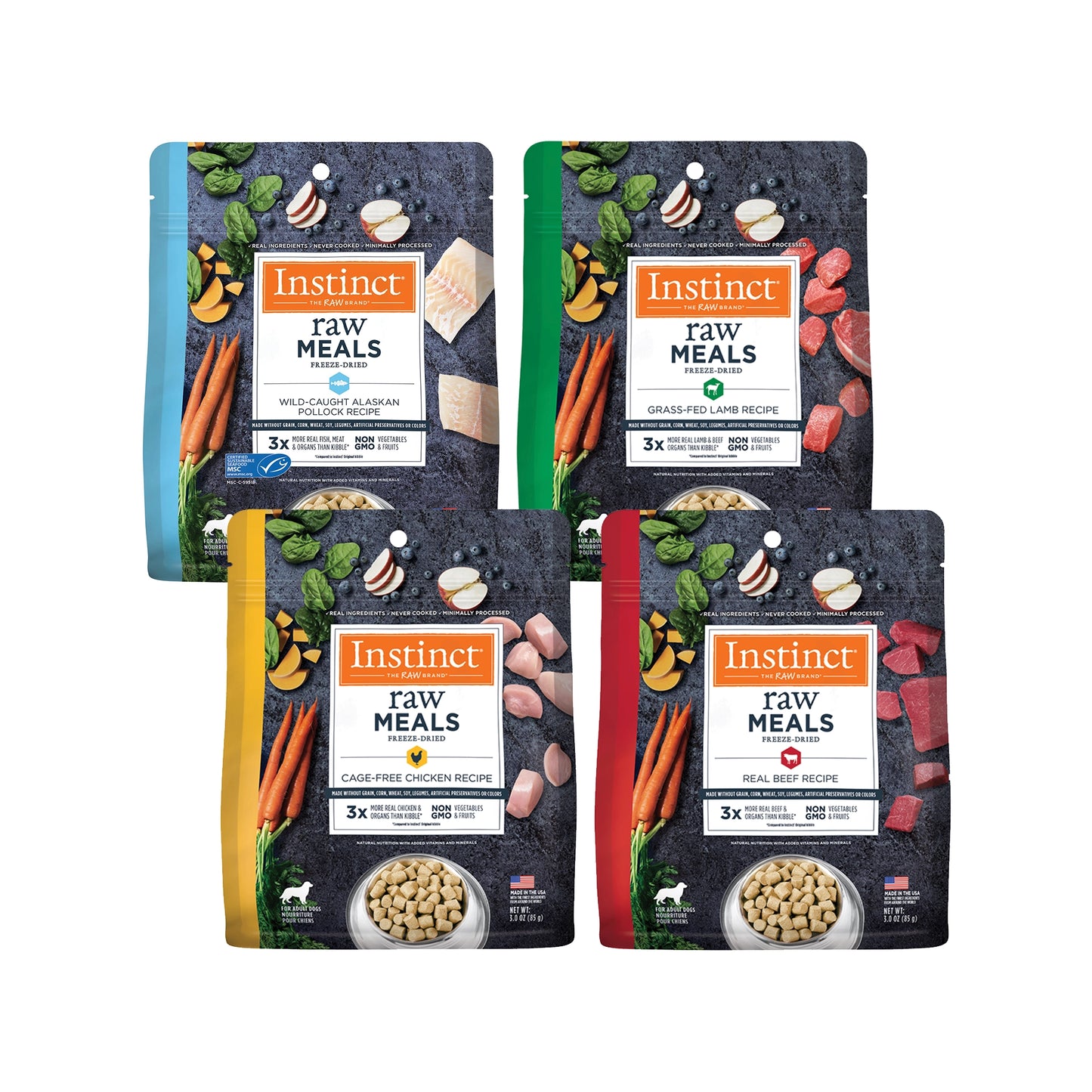 Instinct🐶100% Raw Freeze-Dried Meals Real Dog Food