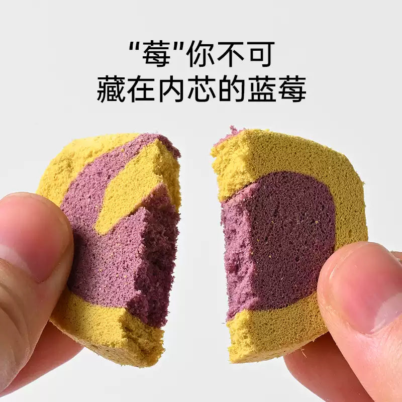 CatLab🐱🐶Freeze Dried Blueberry Swiss Roll 45g