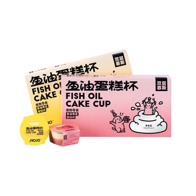 MOJO🐱🐶HBD Fish Oil Cake Double-Layer Mousse Complete Wet Food 90g*2