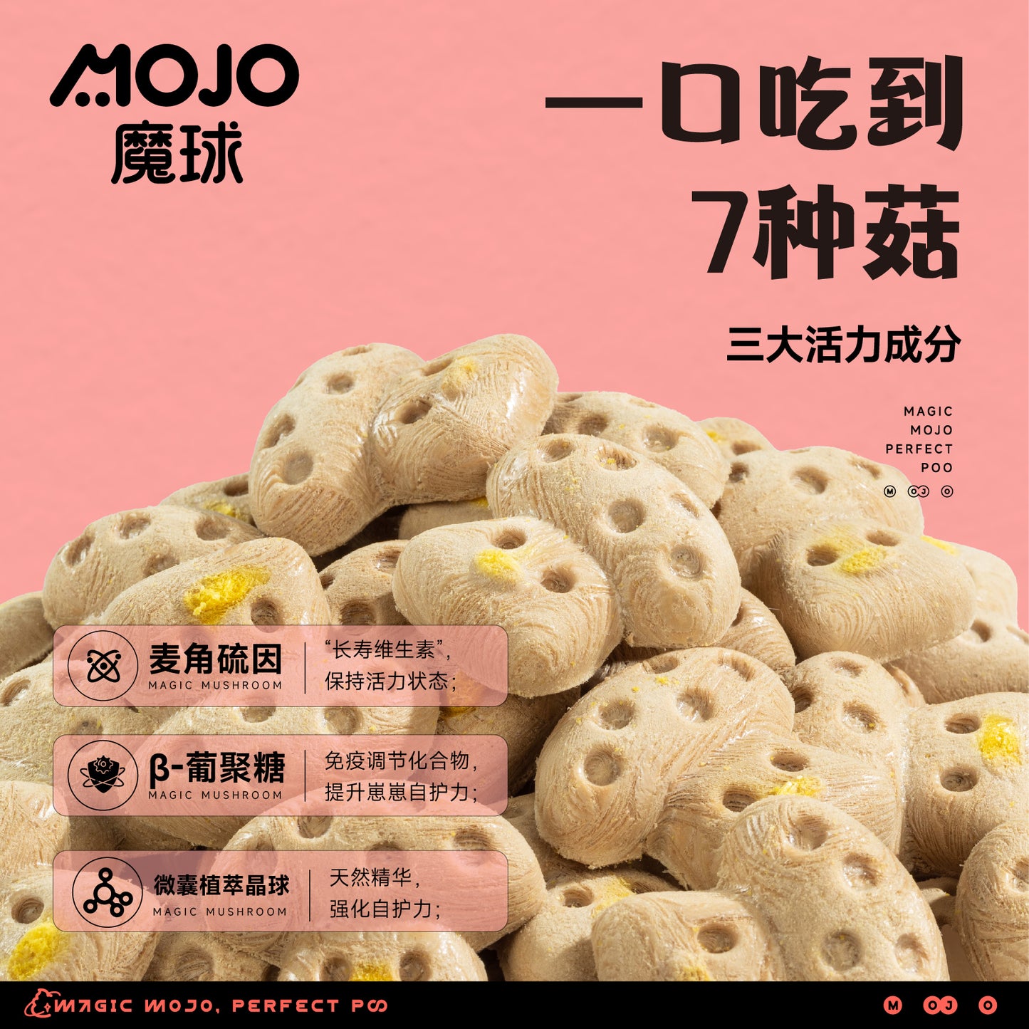 MOJO🐱🐶Freeze Dried Magic Mushroom 42g
