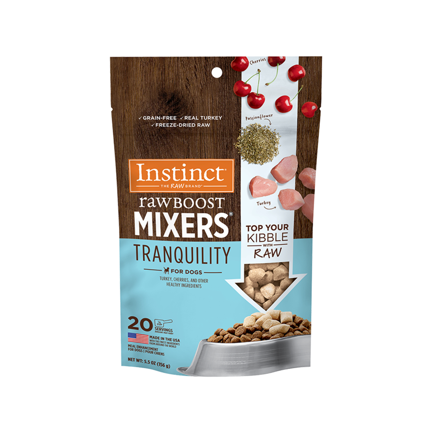 Instinct🐶Freeze Dried Raw Boost Mixers Calming Tranquility 5.5oz