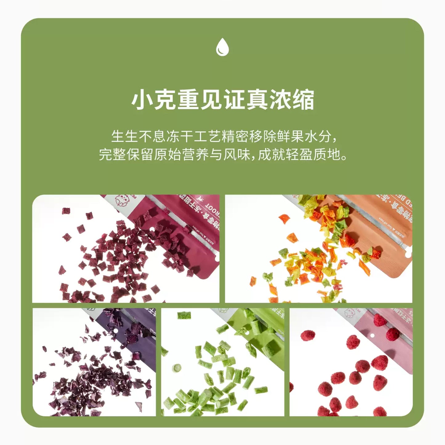 Pet-Ever🐱🐶Freeze Dried SuperFood Purple Cabbage 20g
