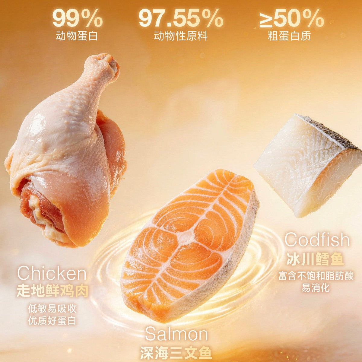 Bright🐱45 Days Skin & Coat Renew Fish Oil Core Freeze Dried Complete Meal 270g