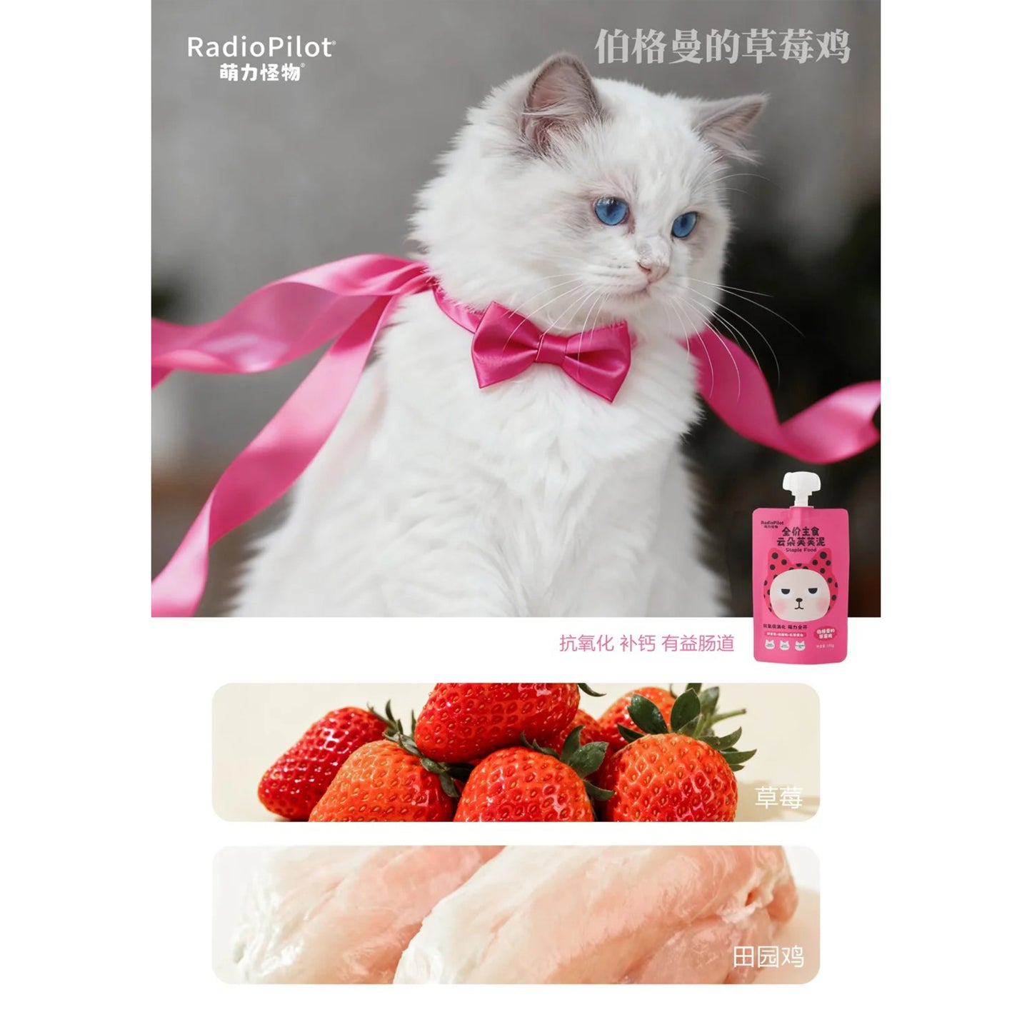 Radiopilot🐱Complete Recipe Fluffy Cloud Lactoferrin Purée 100g