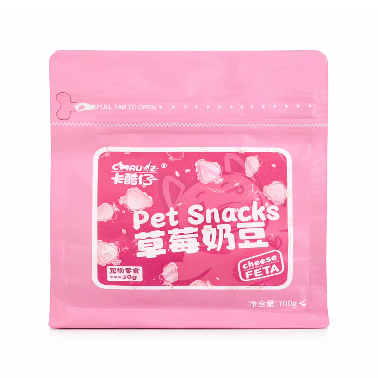 Cauz🐱🐶Freeze Dried Strawberry Milk Ball 90g