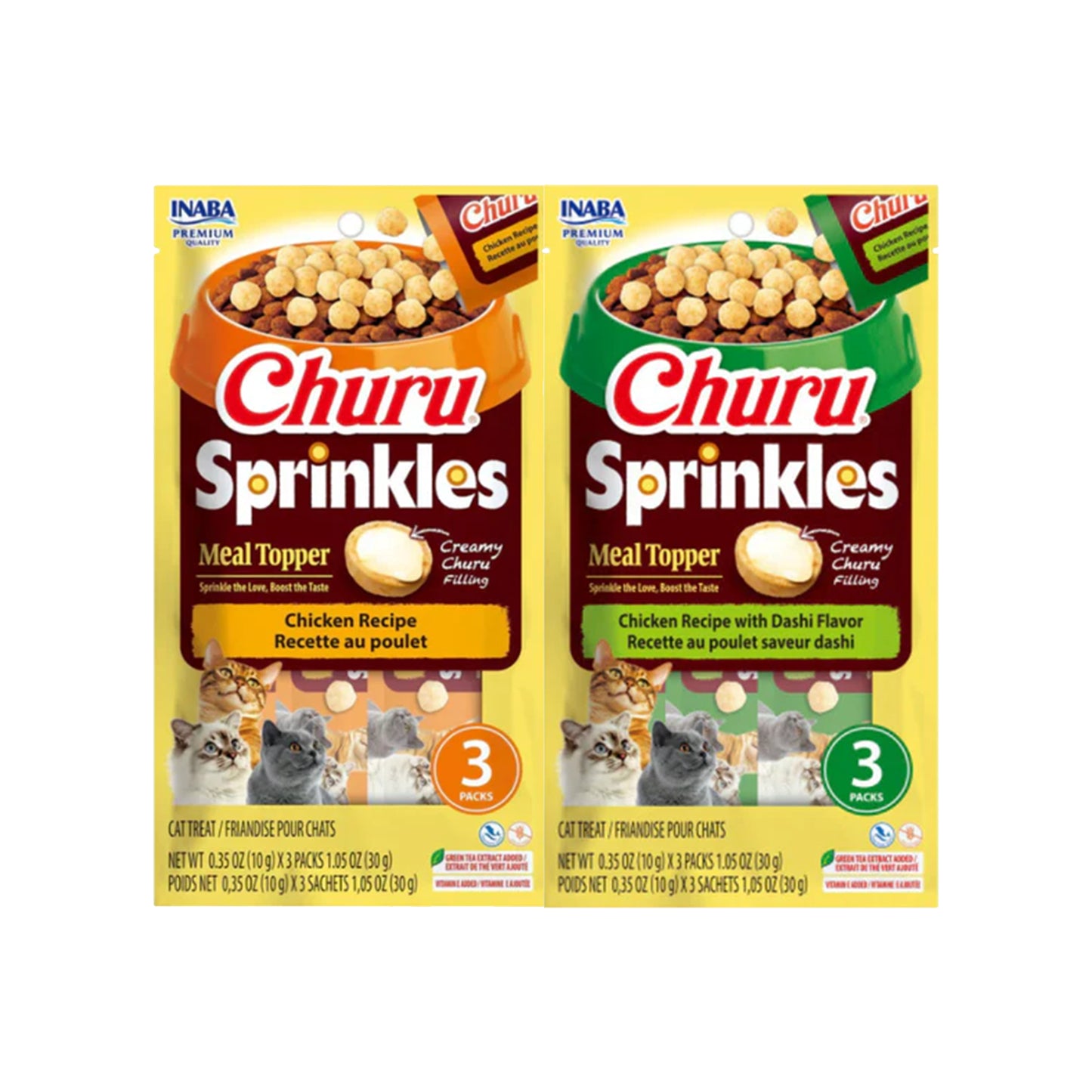 Inaba🐱Churu Sprinkles Grain-Free Lava Balls 1.05oz*3