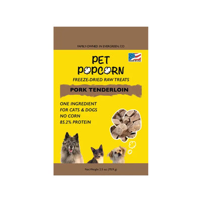 Pet Popcorn🐱🐶Freeze Dried Pork Tenderloin 2.5oz