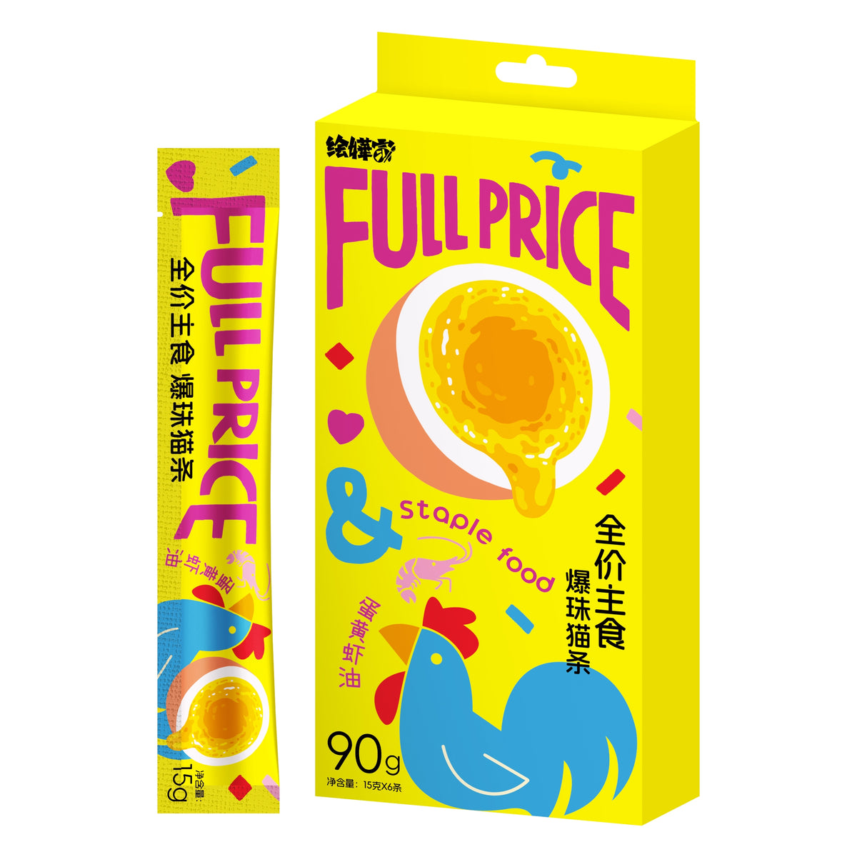 HHJ🐱Popping Boba Staple Food Churu 15g*6