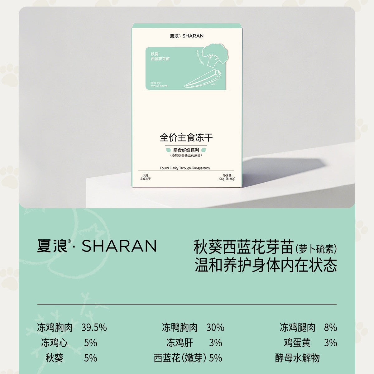 Sharan🐶Dietary Fiber Complete Freeze-Dried Meal 105g