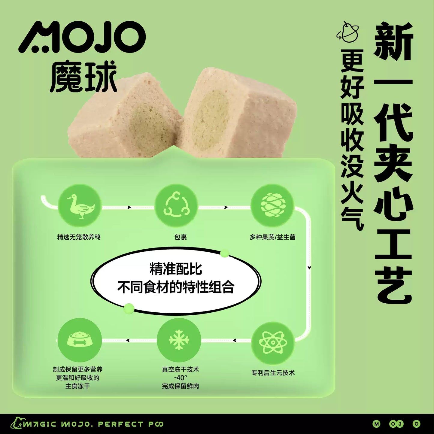 MOJO🐶Freeze Dried Complete Meal Duck & Pear 300g