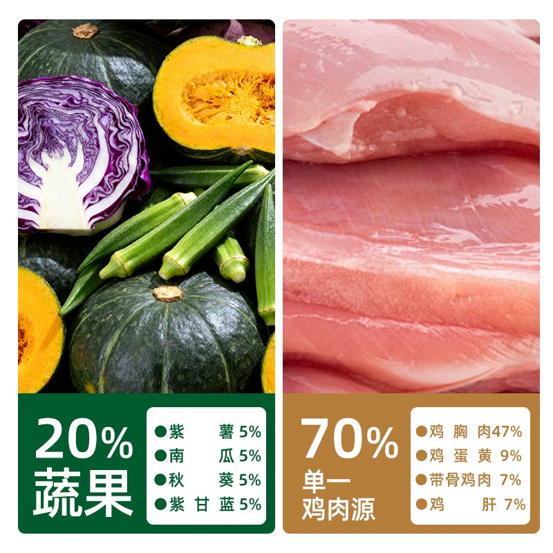 ZIIKY🐱Freeze Dried Complete Food Snow Nougat Chicken 158g