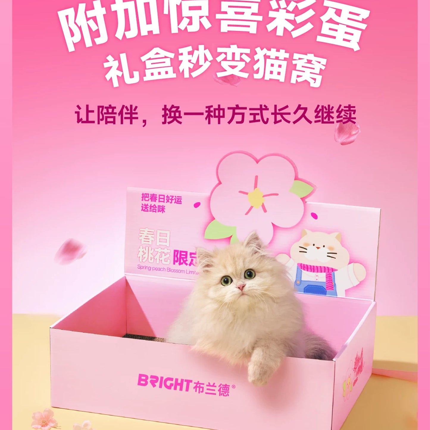 Bright🐱Spring Peach Blossom Special Limited Collection Box