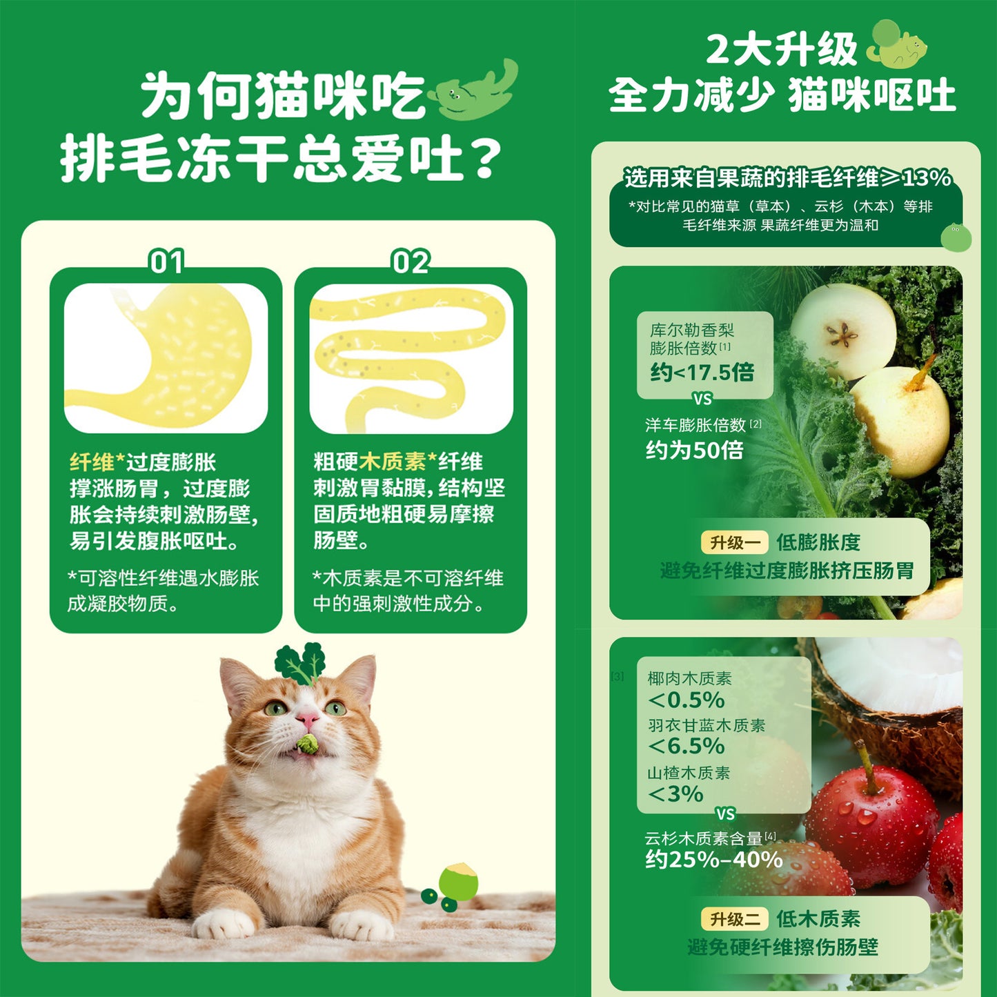 HiCubs🐱Freeze Dried Hairball Crunch Bites 40g