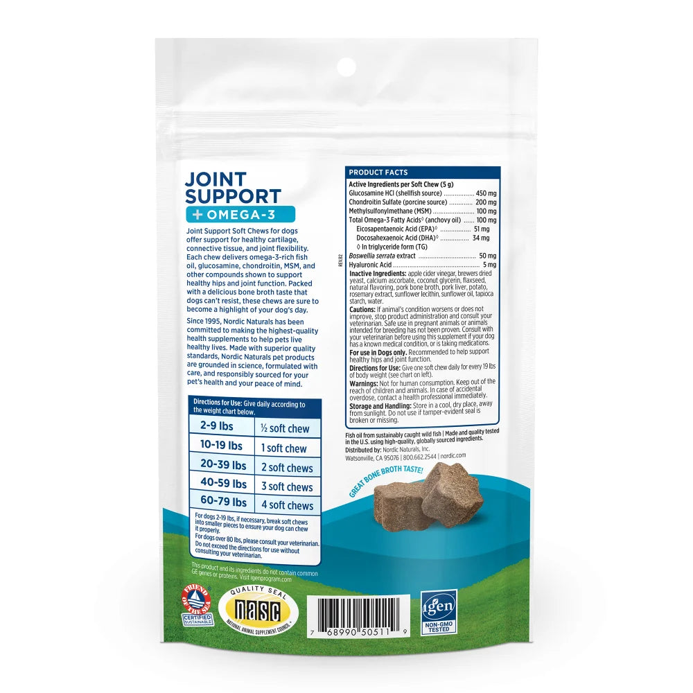 Nordic Pet🐶Omega-3 Funcational Soft Chews Supplement 150g