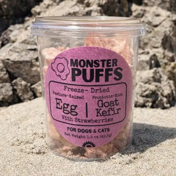 Fur Monster🐱🐶Freeze Dried Organic Egg & Goat Kefir 1.76 oz