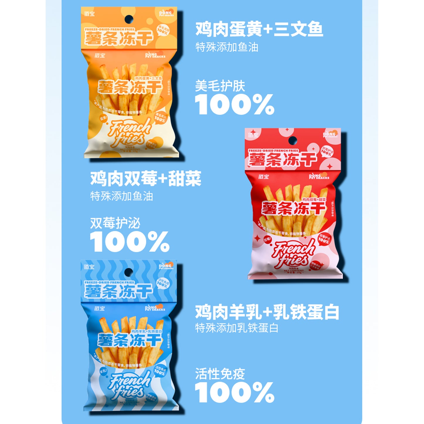TXB🐱🐶Freeze Dried French Fries 10g