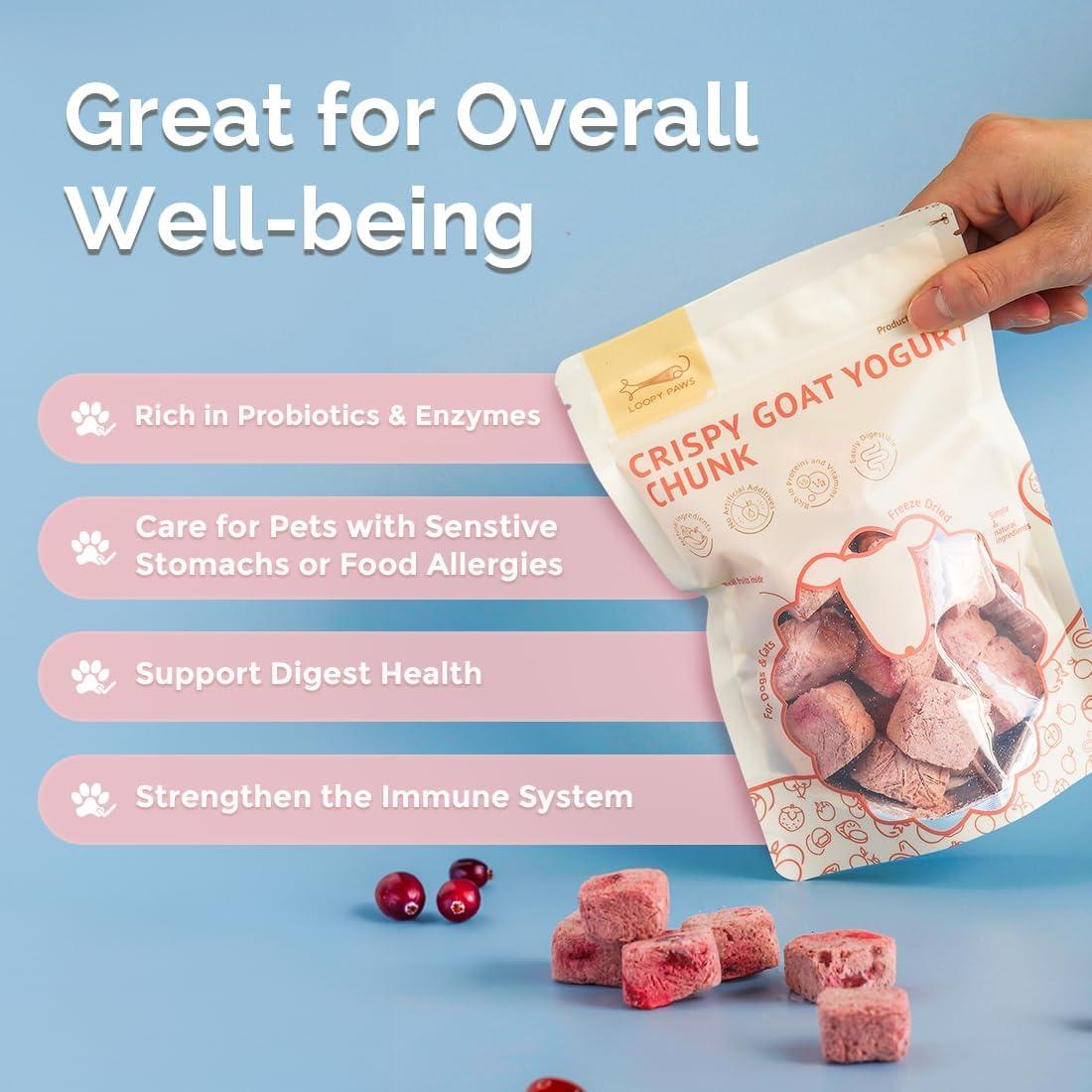Loopy Paws🐱🐶Crispy Goat Yogurt Cranberry 30g
