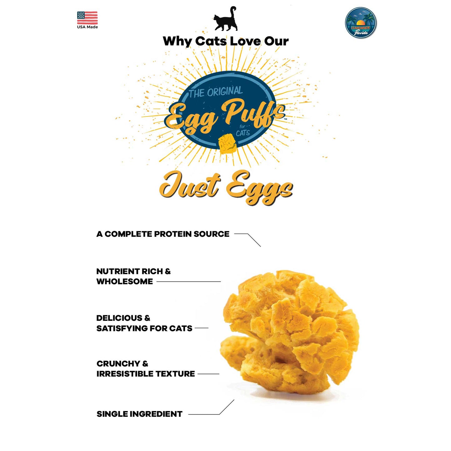 Wild Meadow🐱Egg Puffs Just Eggs 1oz
