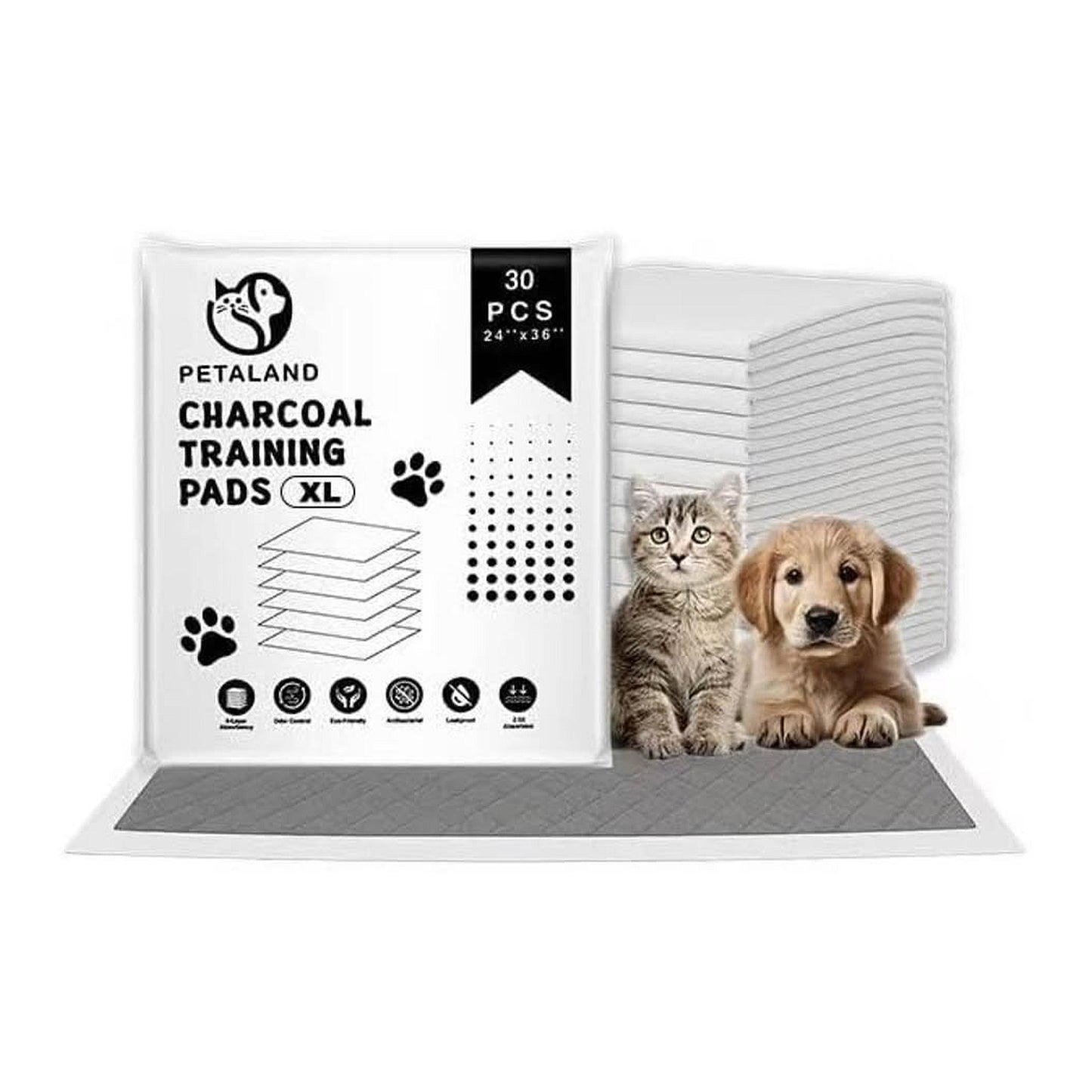 Petaland🐱🐶Charcoal 6-Layer Training Pads XL 30pc