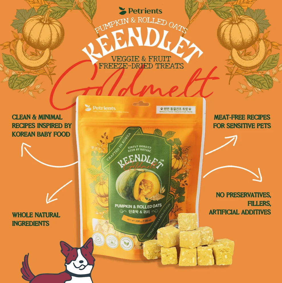 Petrients🐱🐶KEENDLET - Veggie & Fruit Freeze Dried Crispy Bites 200g