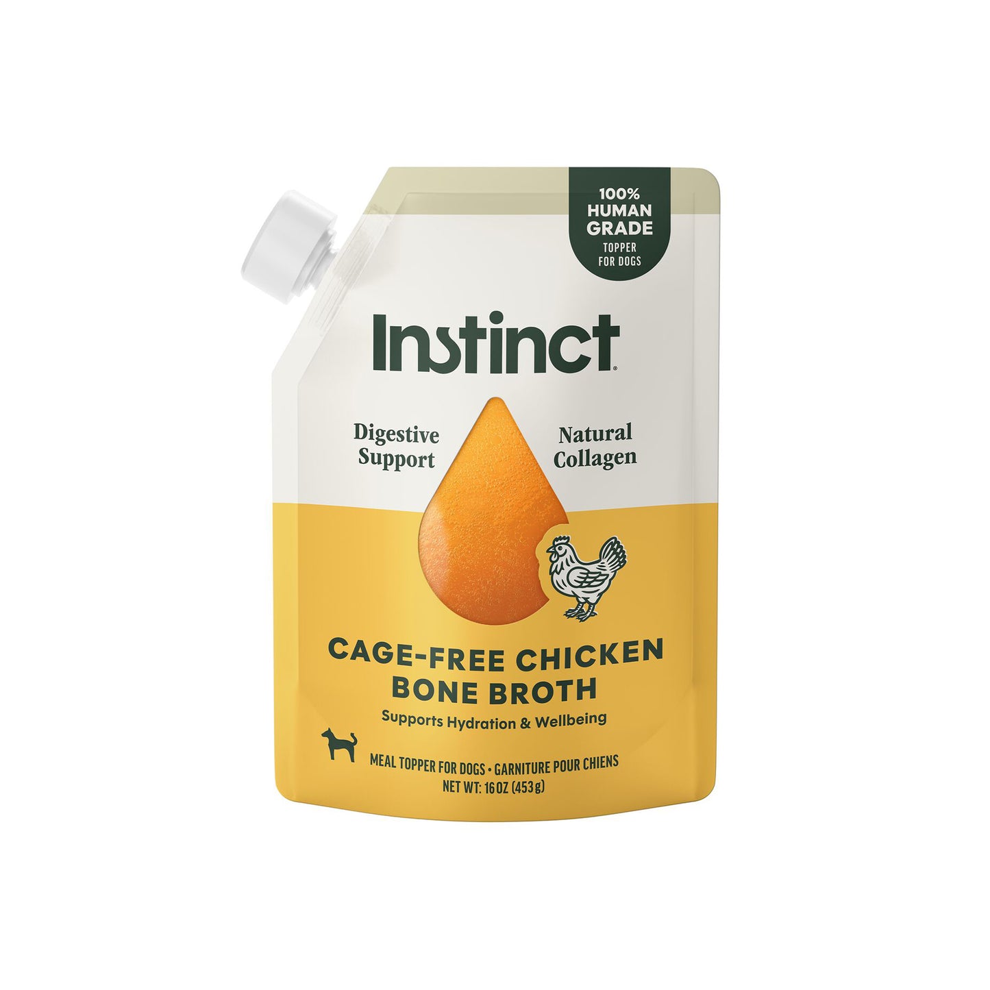 Instinct🐶Cage-Free Chicken Bone Broth 16oz