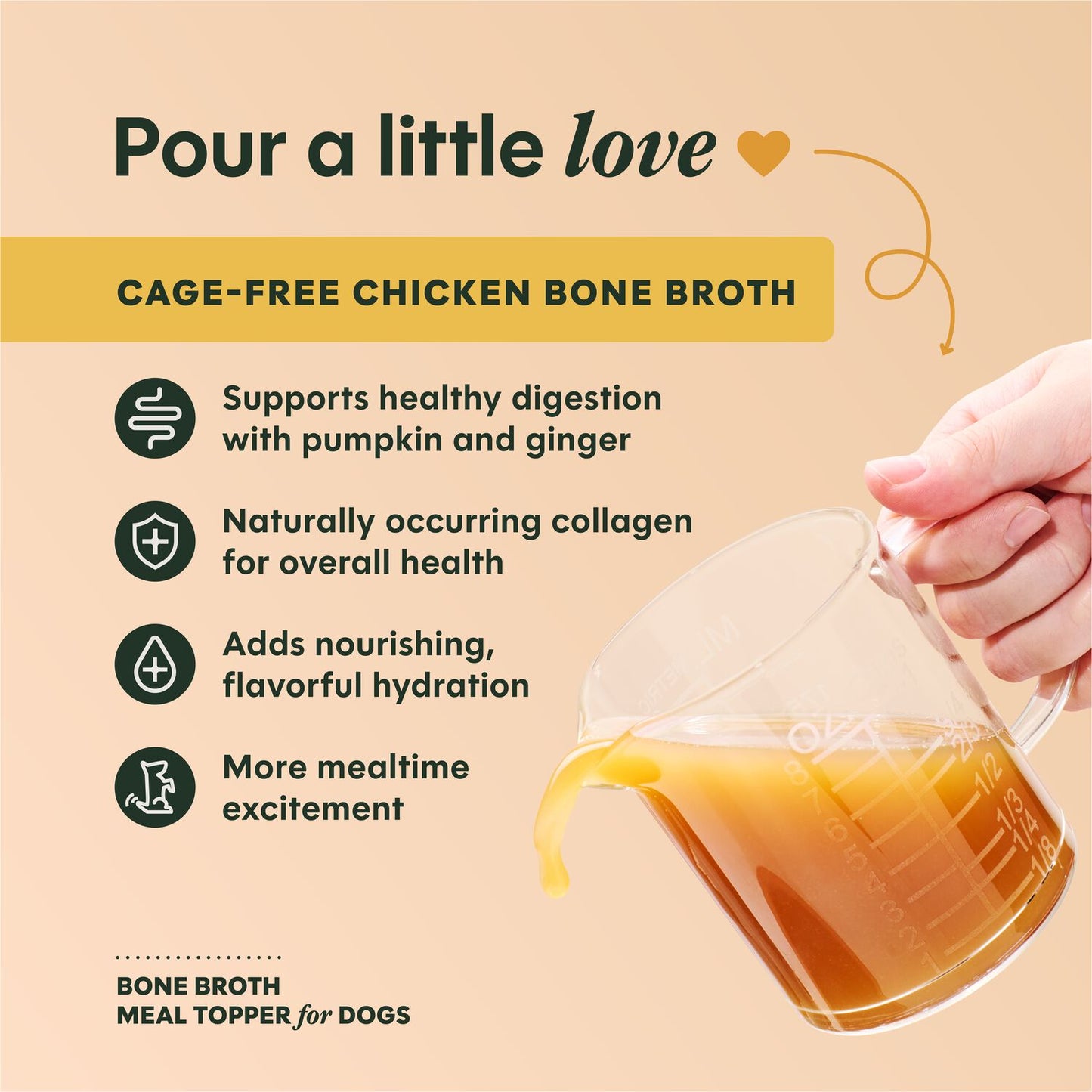 Instinct🐶Cage-Free Chicken Bone Broth 16oz