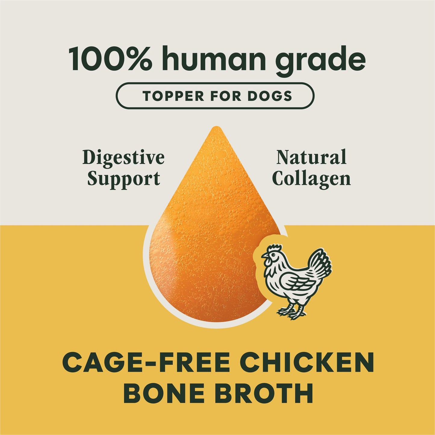Instinct🐶Cage-Free Chicken Bone Broth 16oz