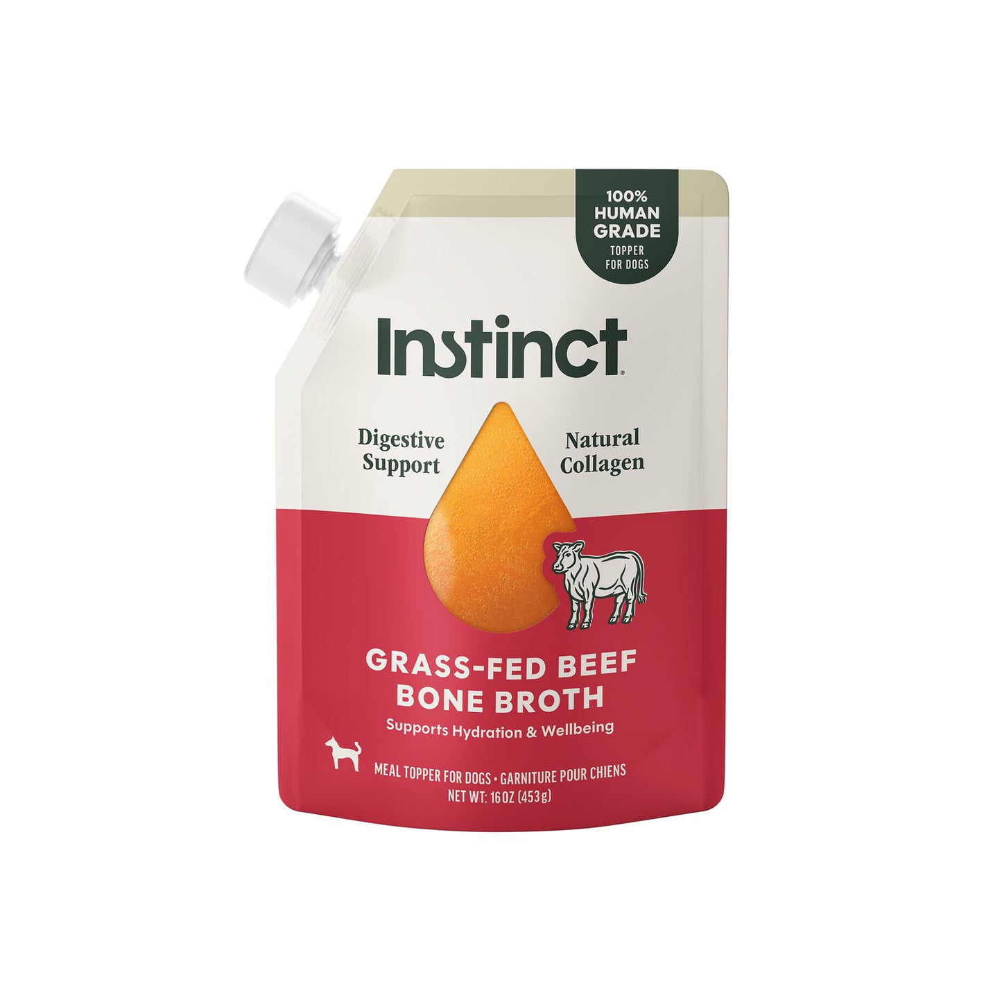 Instinct🐶Grass-Fed Beef Bone Broth 16oz