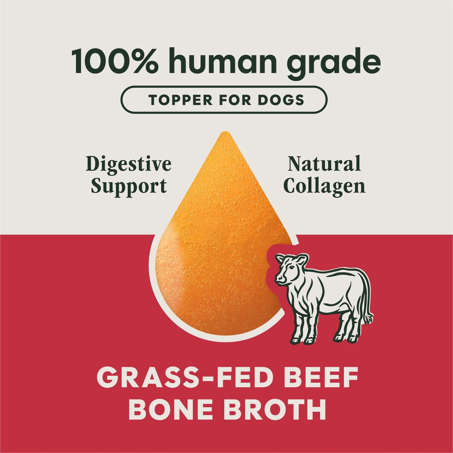 Instinct🐶Grass-Fed Beef Bone Broth 16oz